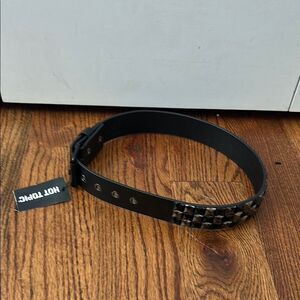 Hot Topic Black Gun Metal Belt Size XS New with Tags
